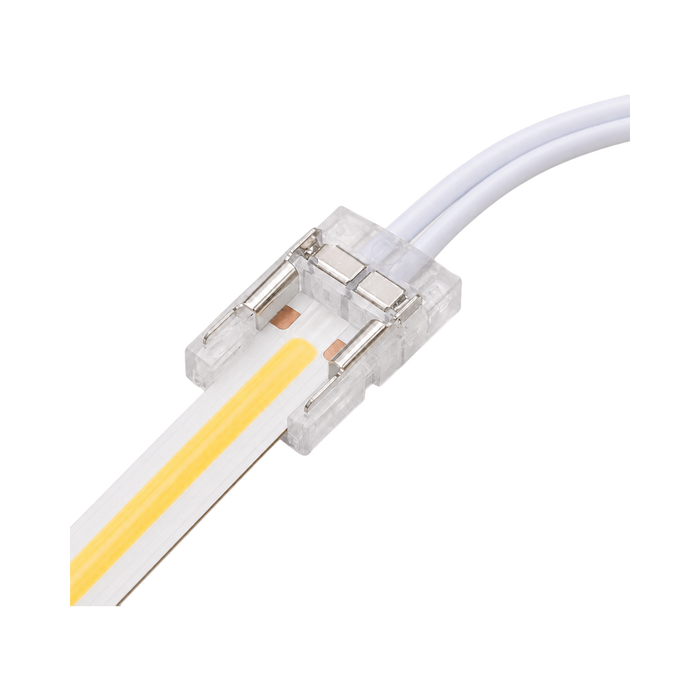 ALL LED Live End Connector for Seamless IP20 COB LED Tape – 2m Cable