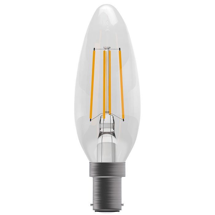 BELL Genesis LED 4.5W 2700K Filament Clear Candle Dimmable Lamp