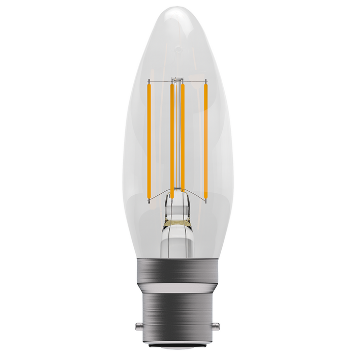 BELL Genesis LED 4.5W Filament Clear Candle Non-Dimmable Bulb