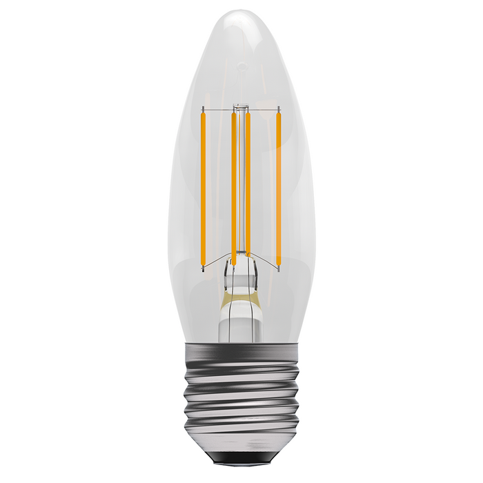 BELL Genesis LED 4.5W Filament Clear Candle Non-Dimmable Bulb