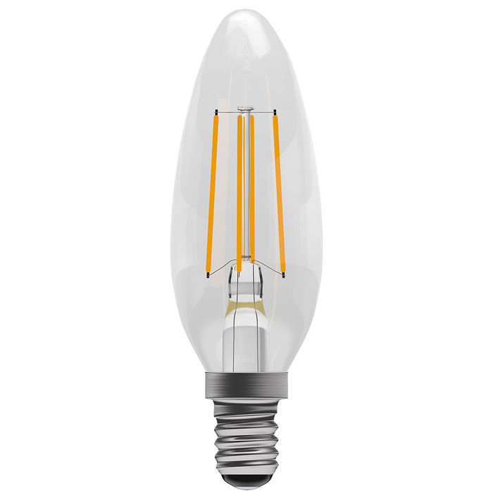 BELL Genesis LED 4.5W Filament Clear Candle Non-Dimmable Bulb