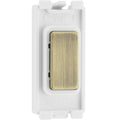BG Antique Brass Blank Grid Module RABBLNK Available from RS Electrical Supplies