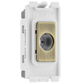 BG Antique Brass Flex Outlet Grid Module RABFLEX Available from RS Electrical Supplies