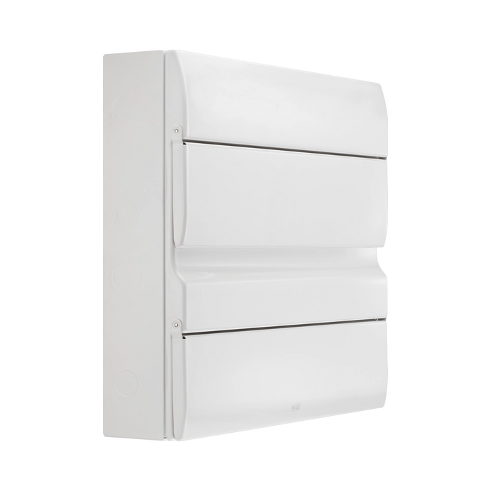 White rectangular object with a textured surface on a white background