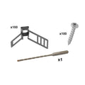 DLine Cable Fixing Large Pack 10-15mm EVFIX10B/100