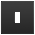 BG Evolve Black Chrome 1G Grid Plate RPCDBC1B Available from RS Electrical Supplies
