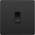 BG Evolve Polycarbonate Black Chrome 1G Light Switch PCDBC12B Available From RS Electrical Supplies