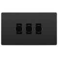 BG Evolve Black Chrome 3G Dimmer Switch PCDBC83B Available from RS Electrical