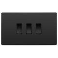 BG Evolve Black Chrome 3G Intermediate Combination Switch PCDBC433B and PCDBC434B Available from RS Electrical
