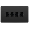 BG Evolve Black Chrome 4G Dimmer Switch PCDBC84B Available from RS Electrical