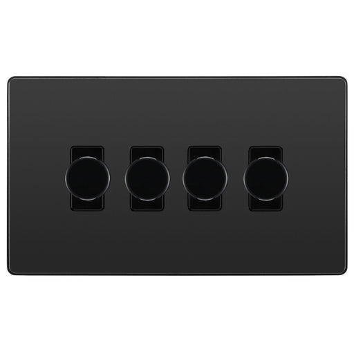 BG Evolve Black Chrome 4G Dimmer Switch PCDBC84B Available from RS Electrical