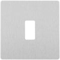 BG Evolve Brushed Steel 1G Grid Plate RPCDBS1W
