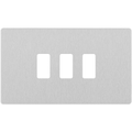 BG Evolve Brushed Steel 3G Grid Plate RPCDBS3W