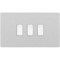 BG Evolve Brushed Steel 3G Intermediate Combination Switch Available from RS Electrical Supplies