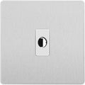 BG Evolve Brushed Steel Flex Outlet PCDBSFLEXW Available from RS Electrical Supplies