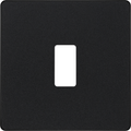 BG Evolve Matt Black 1G Grid Plate RPCDMB1B Available from RS Electrical Supplies