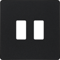 BG Evolve Matt Black 2G Grid Plate RPCDMB2B Available from RS Electrical Supplies