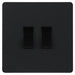 BG Evolve Matt Black 2G Intermediate Light Switch PCDMB2GINTB Available from RS Electrical Supplies