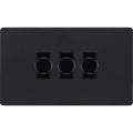 BG Evolve Matt Black 3G Dimmer Switch PCDMB83B Available from RS Electrical Supplies