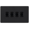 BG Evolve Matt Black 4G Dimmer Switch PCDMB84B Available from RS Electrical Supplies