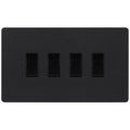 BG Evolve Matt Black 4G 2W Light Switch PCDMB44B Available from RS Electrical Supplies