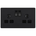 BG Evolve Matt Black 13A Double Socket 5 Pack PCDMB22B Available from RS Electrical Supplies