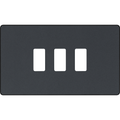 BG Evolve Matt Grey 3G Grid Plate RPCDMG3B