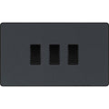 BG Evolve Matt Grey 3G Intermediate Combination Switch Available from RS Electrical Supplies