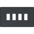 BG Evolve Matt Grey 4G Grid Plate RPCDMG4B