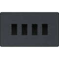 BG Evolve Matt Grey 4G 2W Light Switch PCDMG44B Available from RS Electrical Supplies