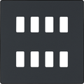 BG Evolve Matt Grey 8G Grid Plate RPCDMG8B