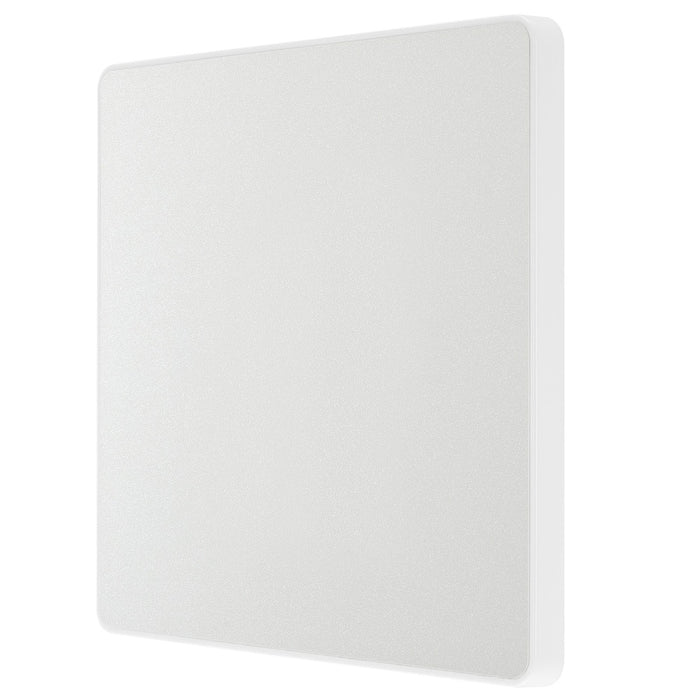 BG Evolve Pearl White Single Blank Plate PCDCL94W