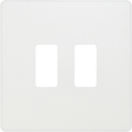 BG Evolve Pearl White 2G Grid Plate RPCDCL2W