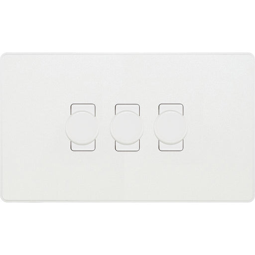 BG Evolve Pearl White 3G Dimmer Switch PCDCL83W Available from RS Electrical Supplies