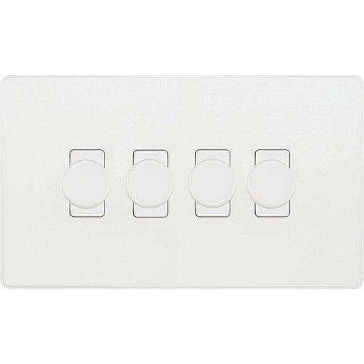 BG Evolve Pearl White 4G Dimmer Switch PCDCL84W Available from RS Electrical Supplies