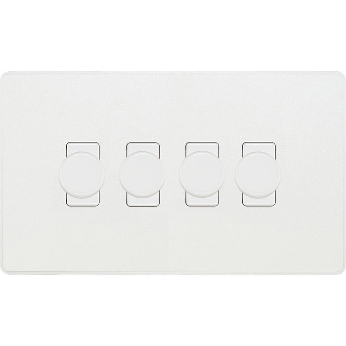 BG Evolve Pearl White 4G Dimmer Switch PCDCL84W Available from RS Electrical Supplies