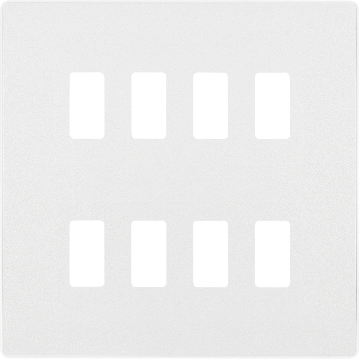BG Evolve Pearl White 8G Grid Plate RPCDCL8W