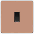 BG Evolve Polished Copper 20A Double Pole Switch PCDCP30B Available from RS Electrical Supplies