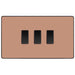 BG Evolve Polished Copper 3G Intermediate Switch PCDCP4313B Available from RS Electrical Supplies