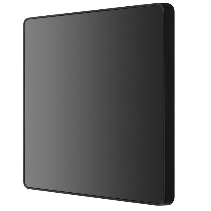 BG Evolve Black Chrome Single Blank Plate PCDBC94B right side