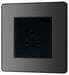 BG Evolve Polycarbonate Black Chrome 2A Unswitched Socket PCDBC2AUSSB Available From RS Electrical right side