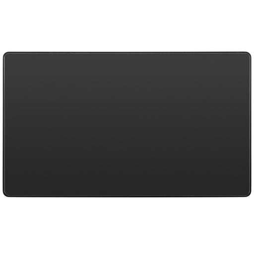 BG Evolve Black Chrome Double Blank Plate PCDBC95B Available from RS Electrical Supplies