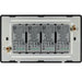 BG Evolve Polycarbonate Black Chrome 4G Dimmer Switch PCDBC84B Available From RS Electrical back side