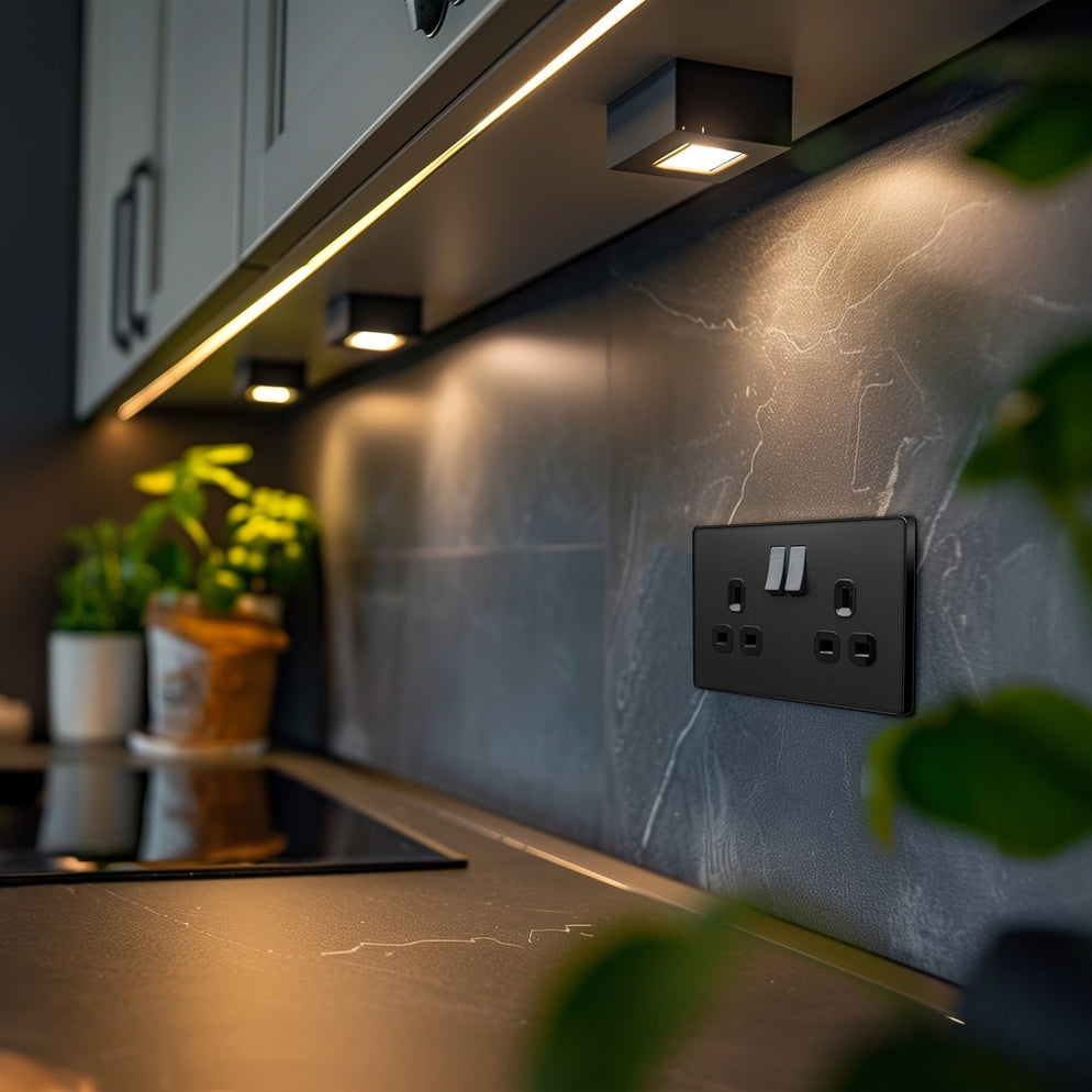 BG Evolve Matt Black 13A Double Socket 5 Pack PCDMB22B | RS Electrical ...