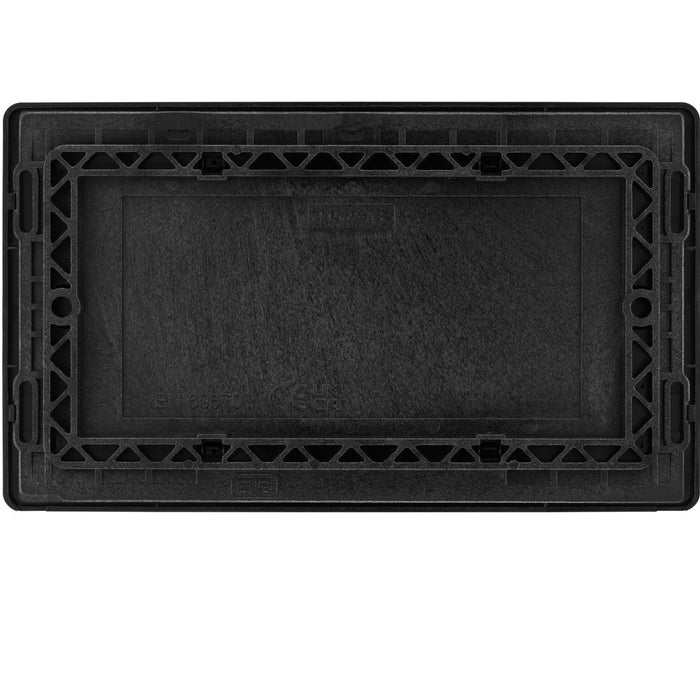 BG Evolve Matt Grey Double Blank Plate PCDMG95B