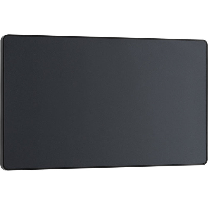 BG Evolve Matt Grey Double Blank Plate PCDMG95B