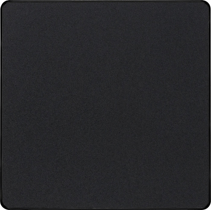 BG Evolve Matt Black Single Blank Plate PCDMB94B