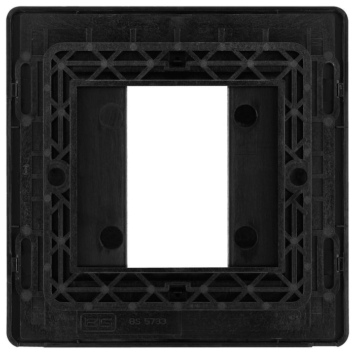 BG Evolve Satin Brass 1G Euro Module Plate PCDSBEMS1B