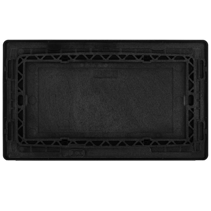 BG Evolve Satin Brass Double Blank Plate PCDSB95B