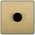 BG Evolve Satin Brass 1G Dimmer Switch PCDSB81B Available from RS Electrical Supplies